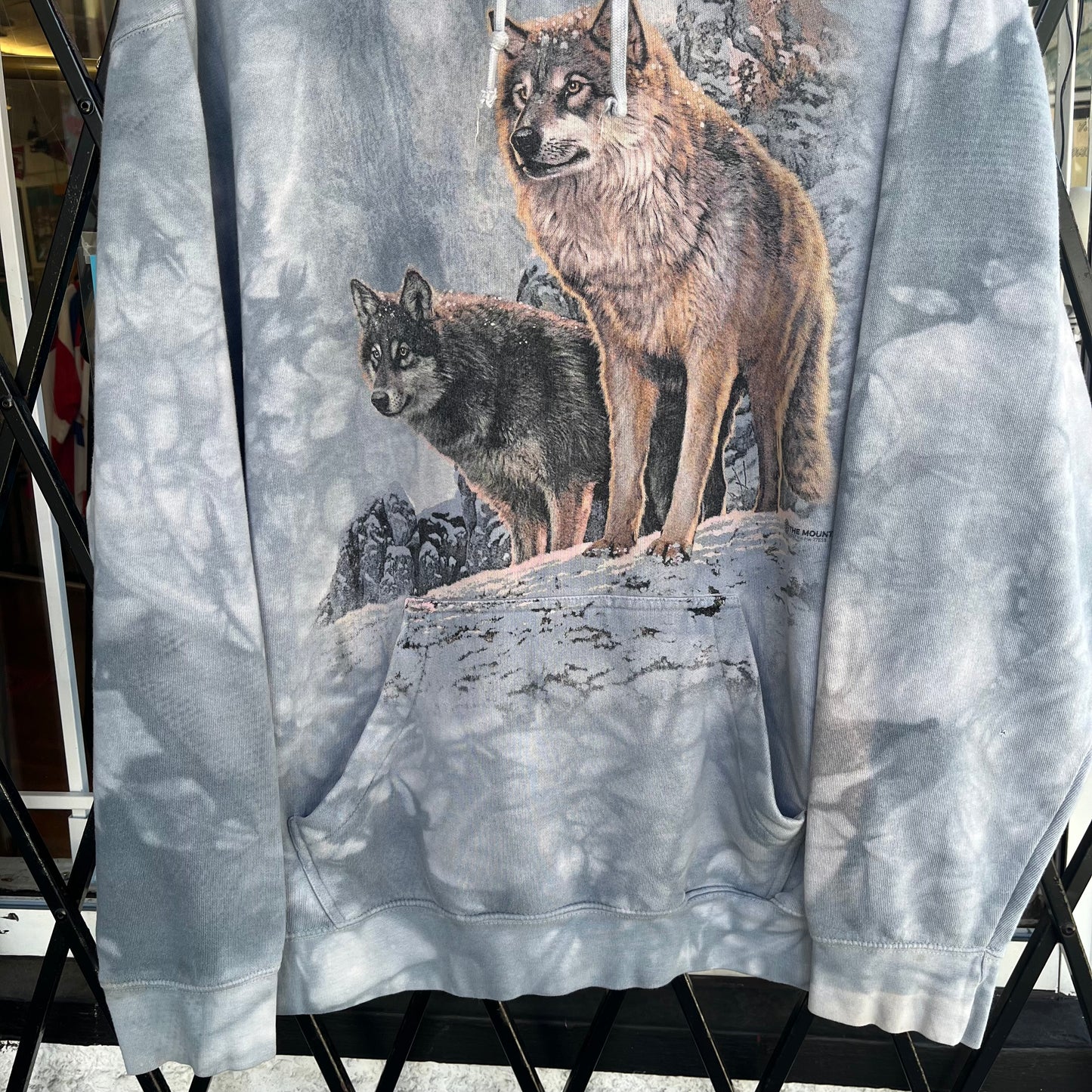 Tie Dye Wolf Hoodie - Size XXL
