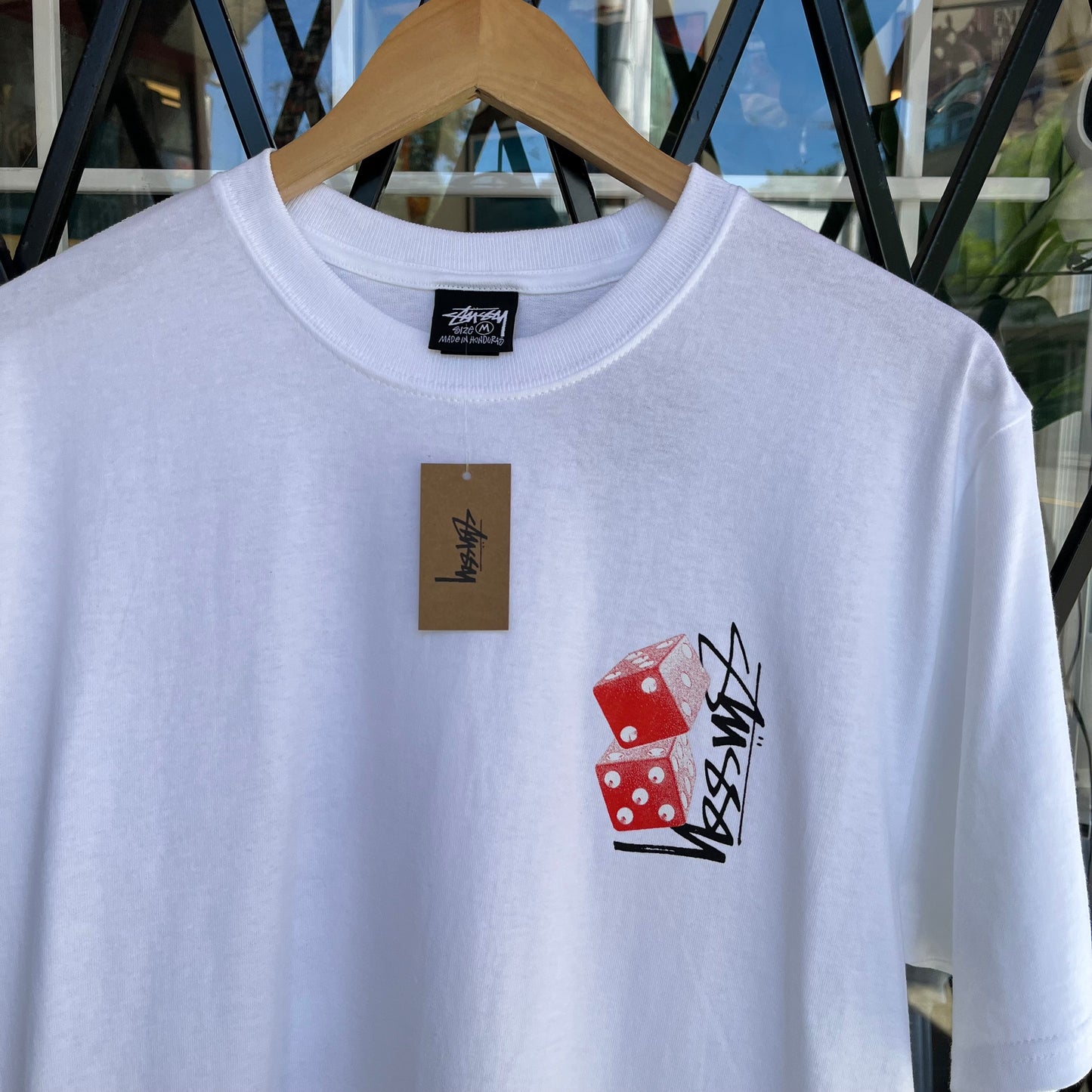 Stussy Tall Dice Tee White - Size M