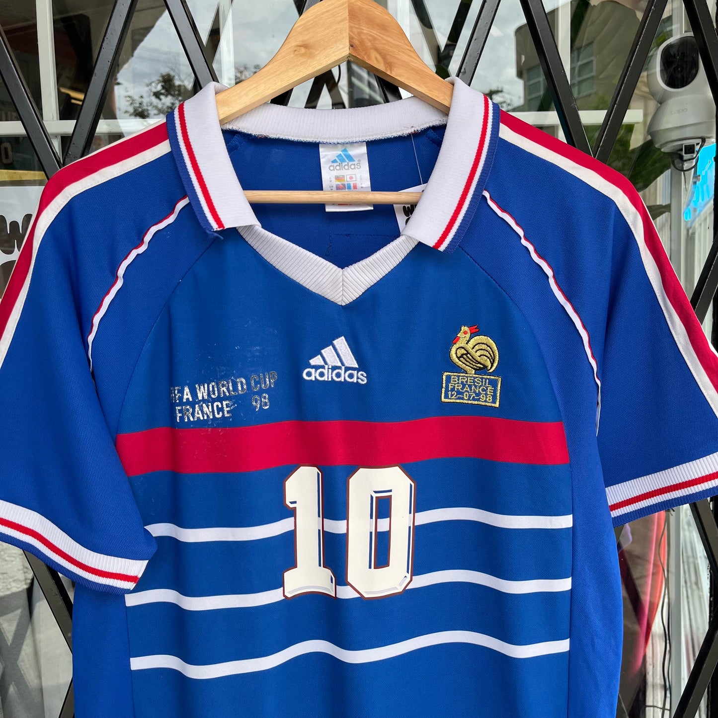 Replica Adidas France 98 Zidane Jersey - Size M