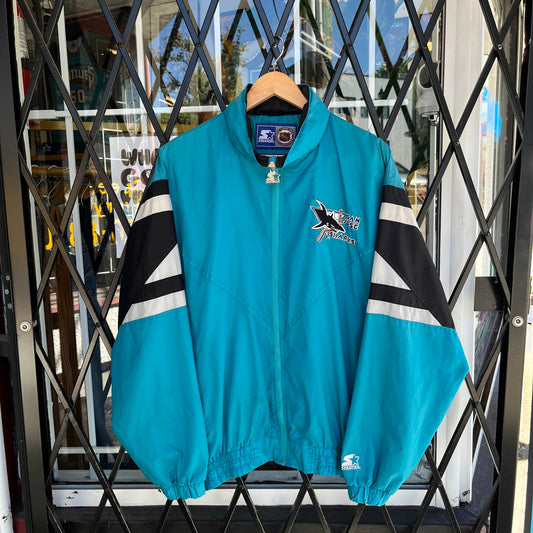 Vintage Starter San Jose Sharks Windbreaker - Size L