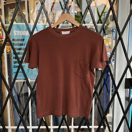 Vintage Blank Pocket Tee - Size Womens M