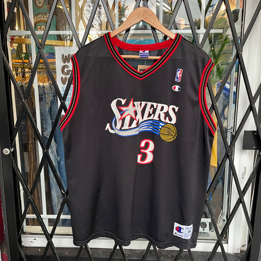 Vintage Champion 76ers Iverson Jersey - Size 44