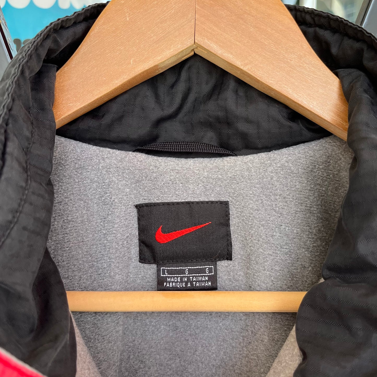 Vintage Nike Quilted Fleece Lined Jacket - Size L