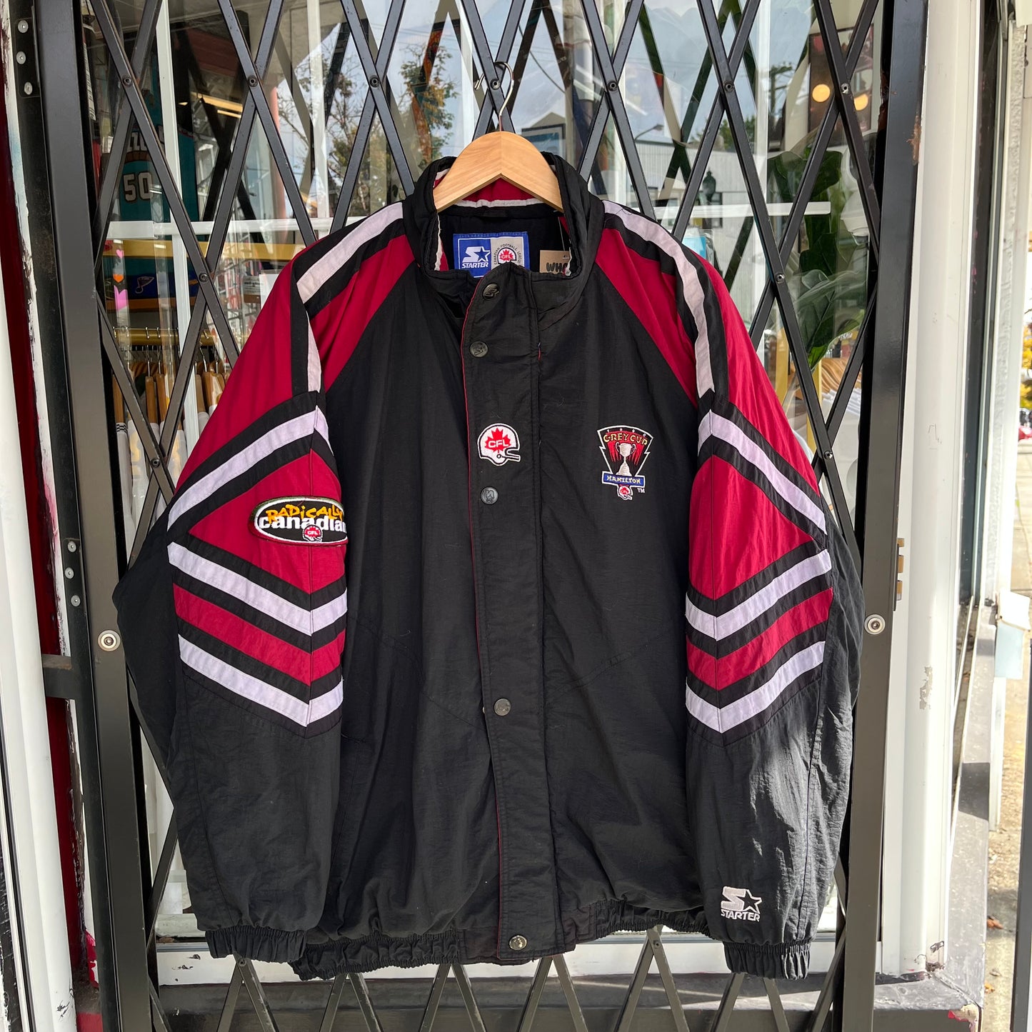 1996 Starter CFL Grey Cup Hamilton Jacket - Size XL