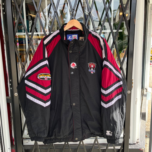 1996 Starter CFL Grey Cup Hamilton Jacket - Size XL