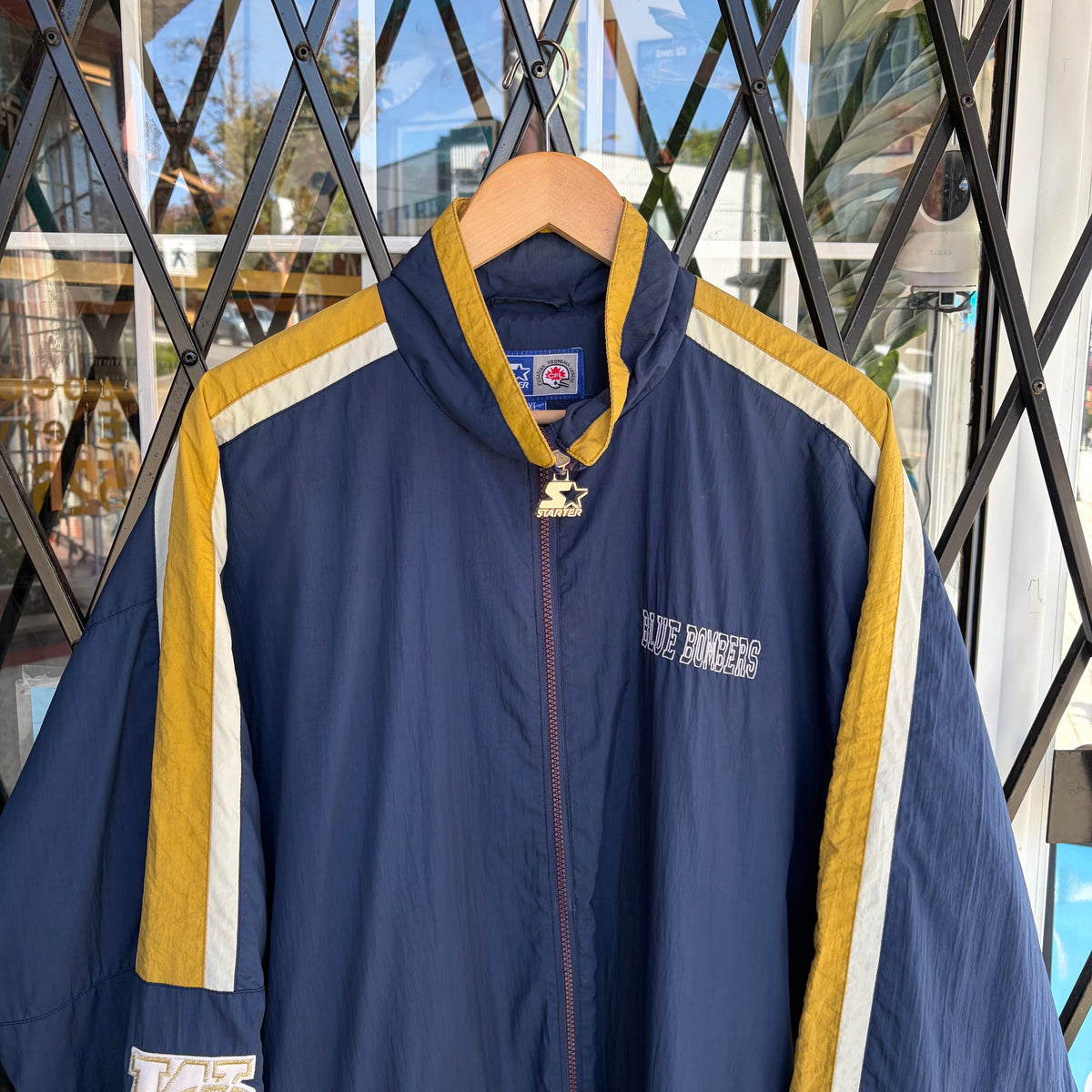 Vintage Starter Winnipeg Blue Bombers Windbreaker - Size XXL