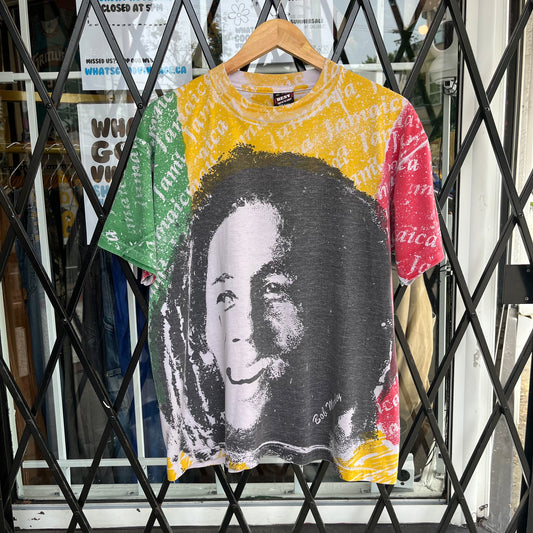 Vintage Bob Marley AOP Tee - Size XL