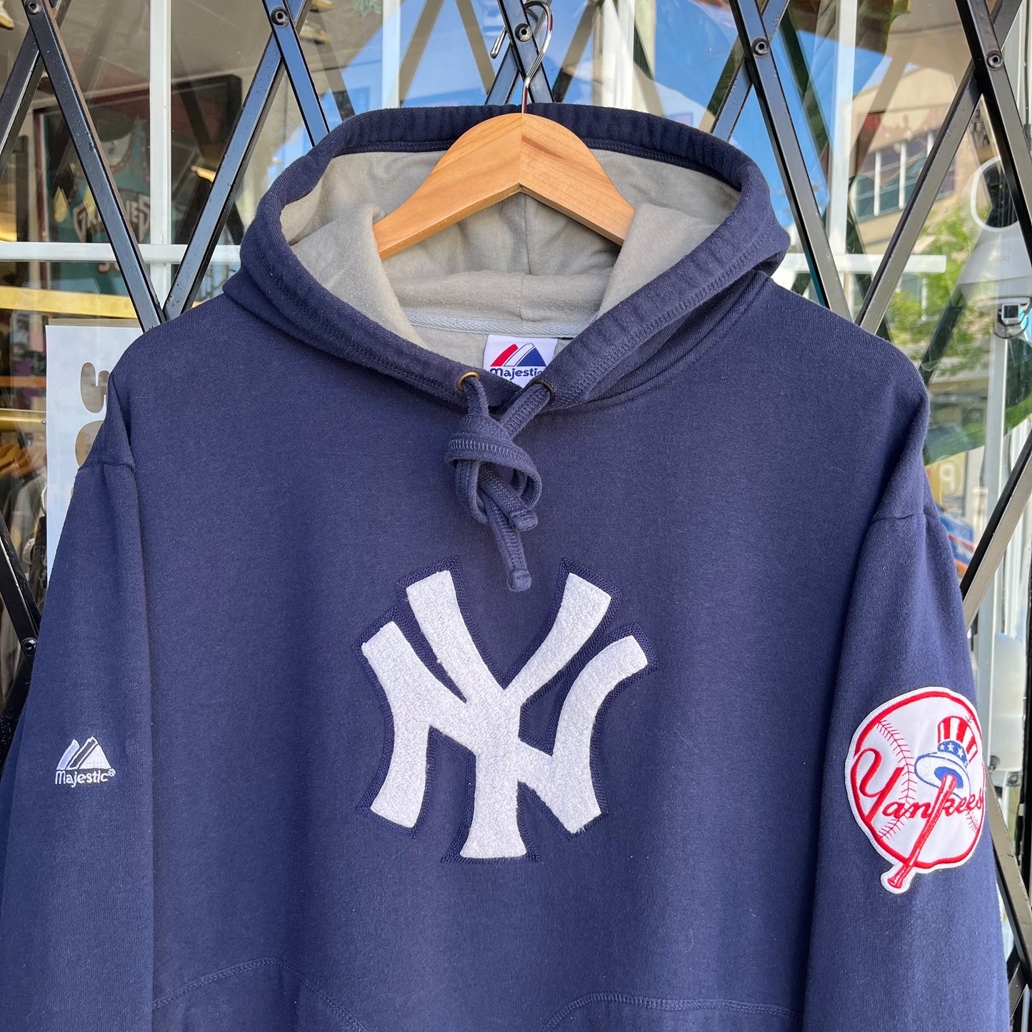 Vintage NY Yankees Hoodie - Size XL