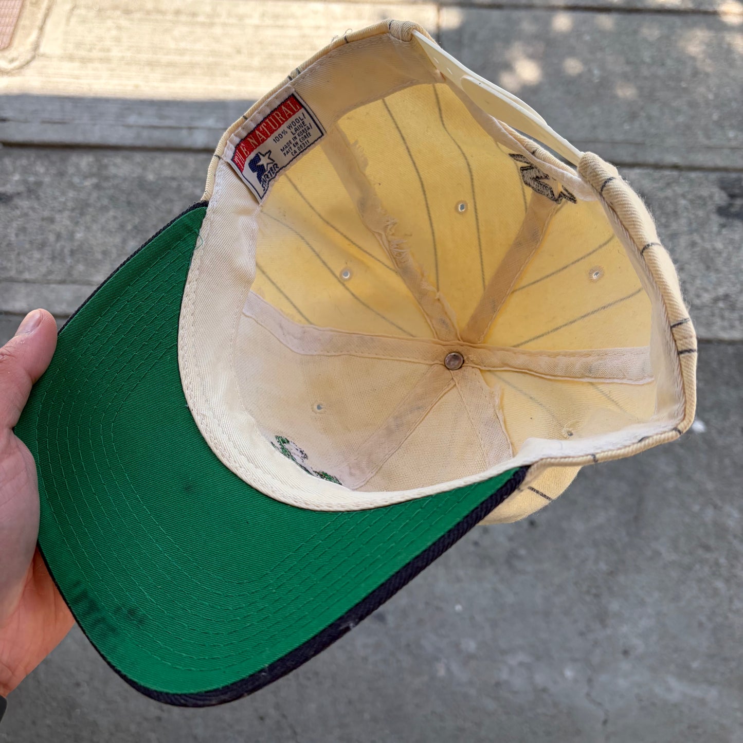Vintage Starter Notre Dame Pinstripe SnapBack
