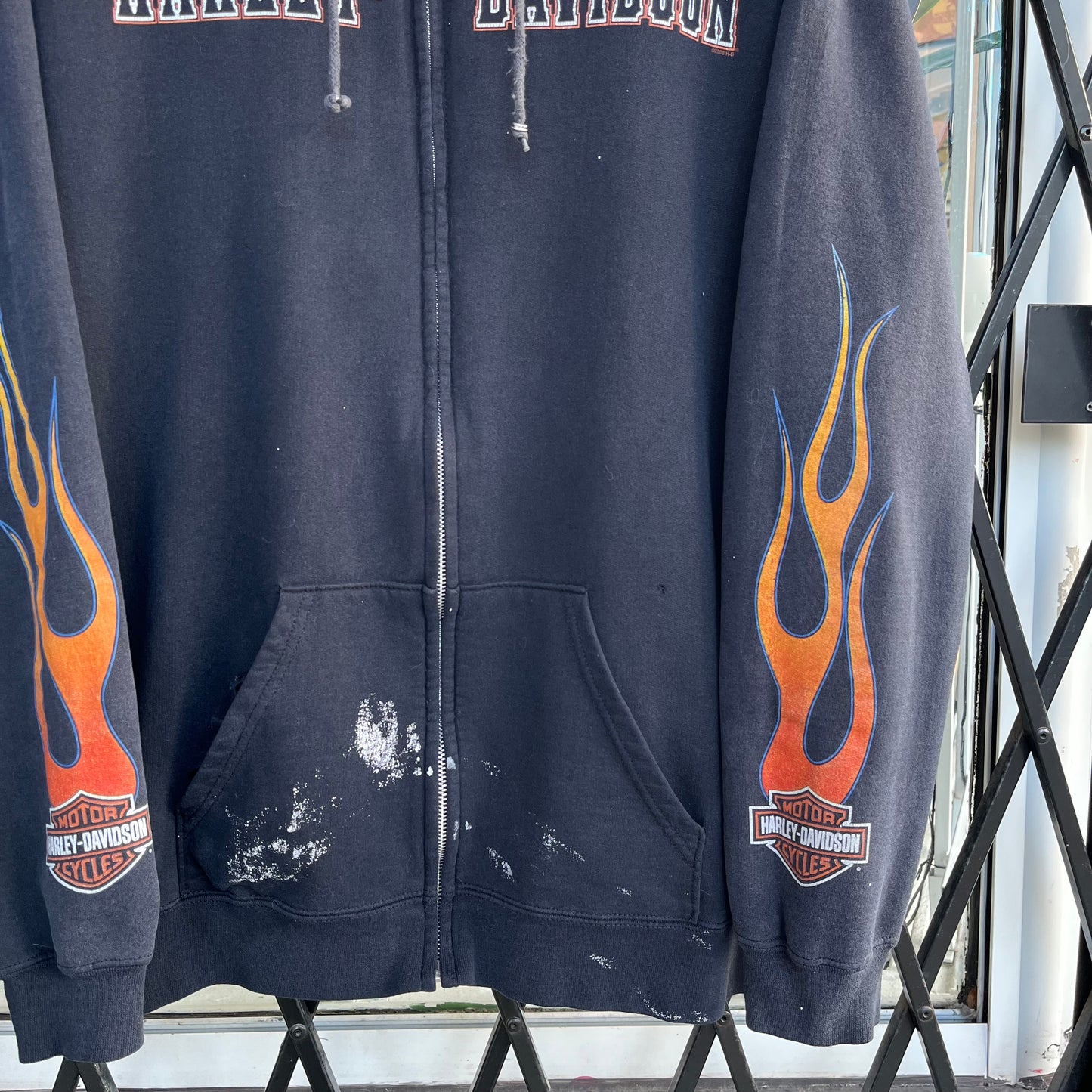 Harley Davidson Alberta Zip Up Hoodie - Size L