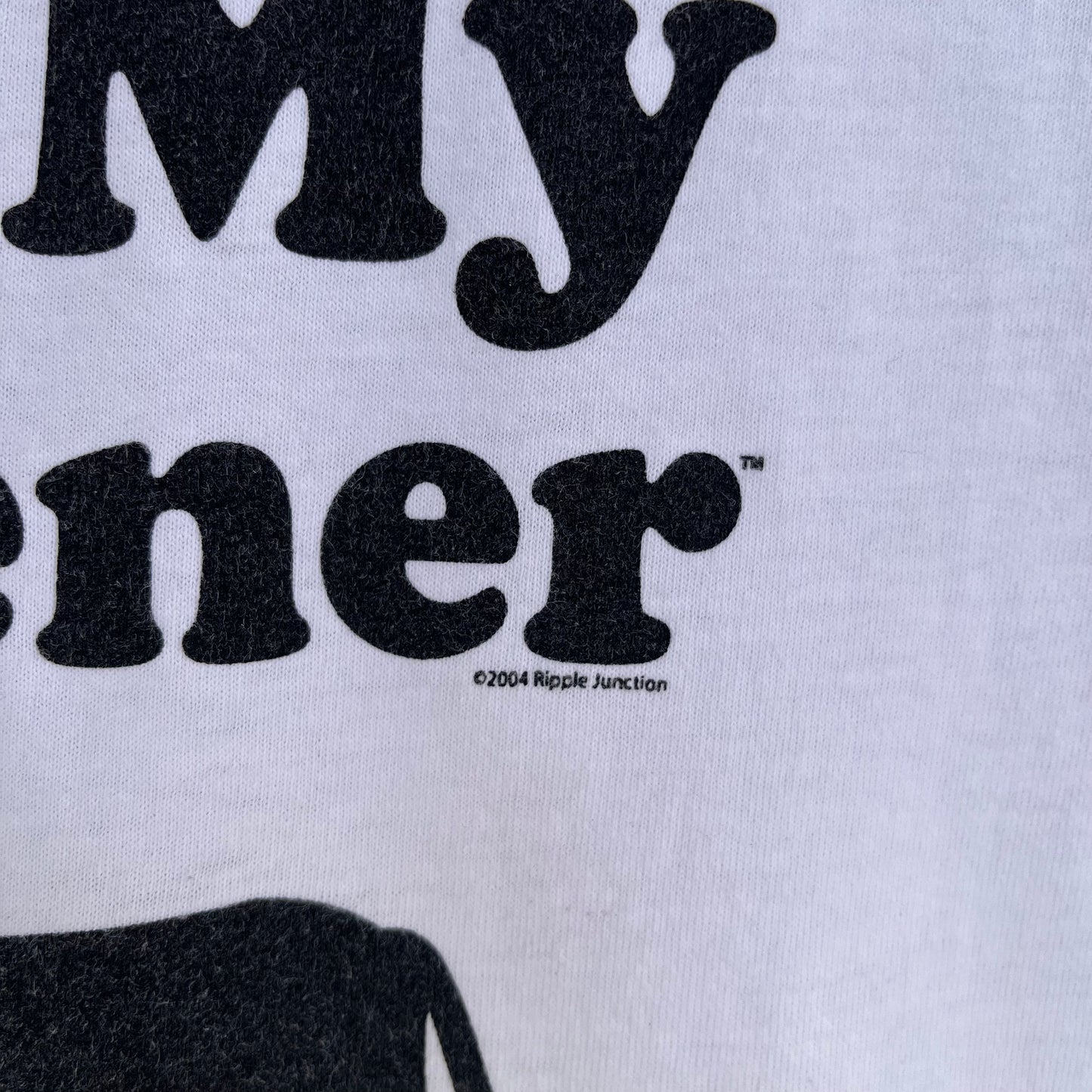 2004 Wiener Dog Ringer Tee - Size Youth L