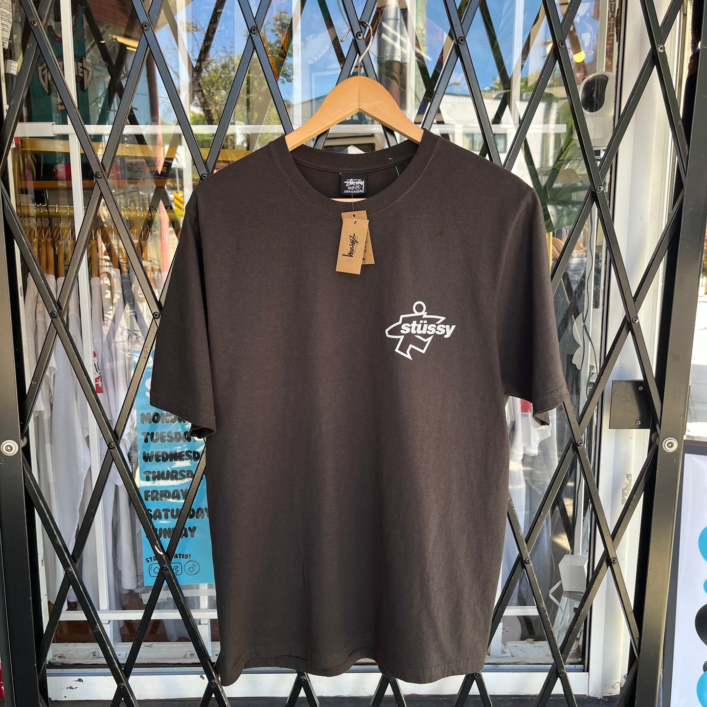 Stussy Surf Size Tee Faded Black - Size M