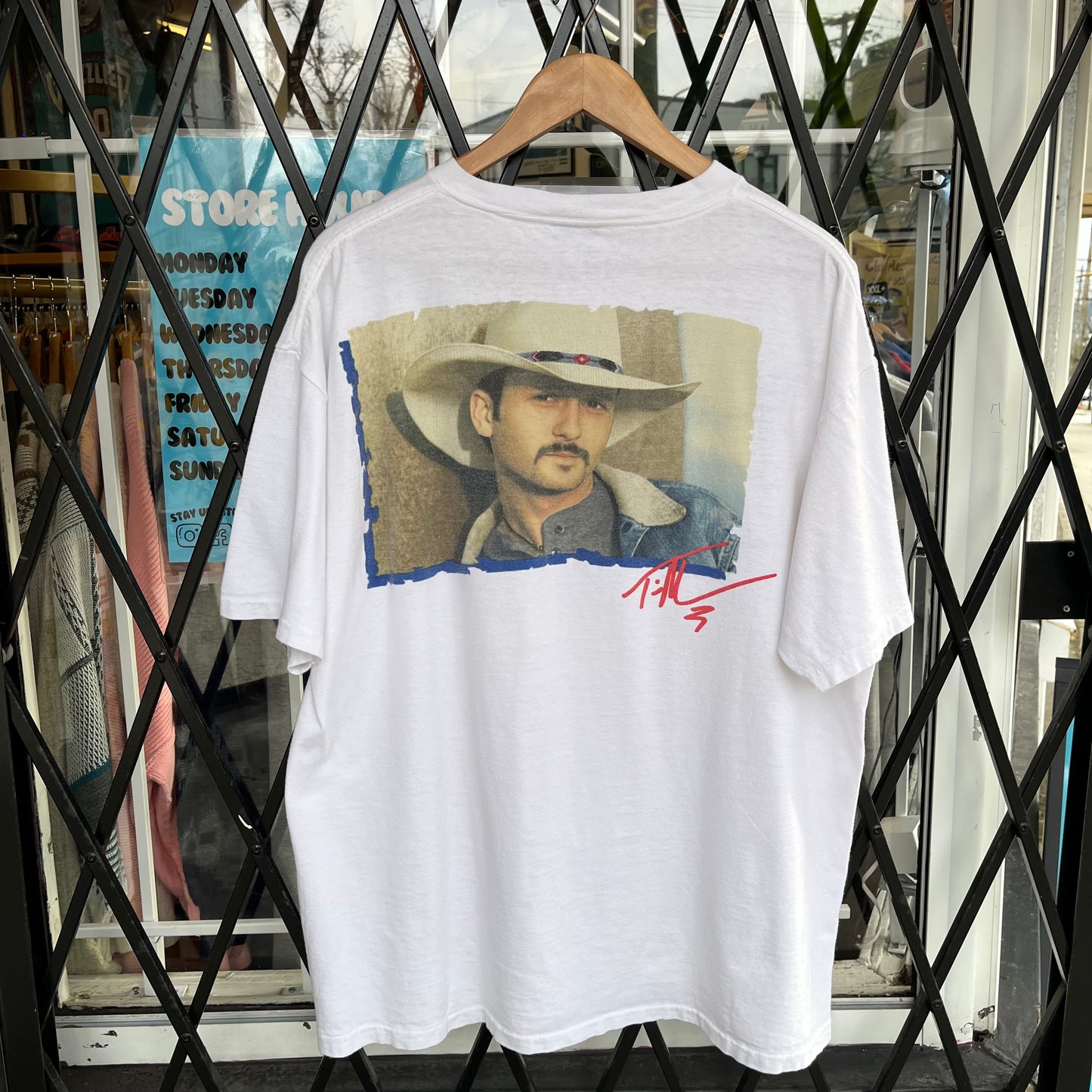 1996 Tim McGraw XXL Crew Tee - Size XL