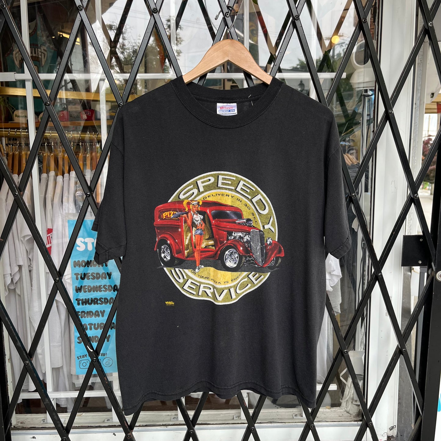 Vintage Speedy Service Car Tee - Size L