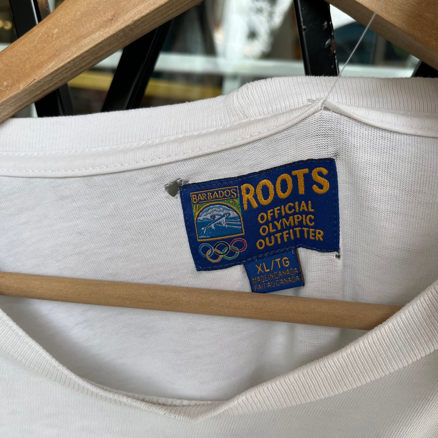Vintage Y2K Roots Barbados Olympics Tee - Size XL