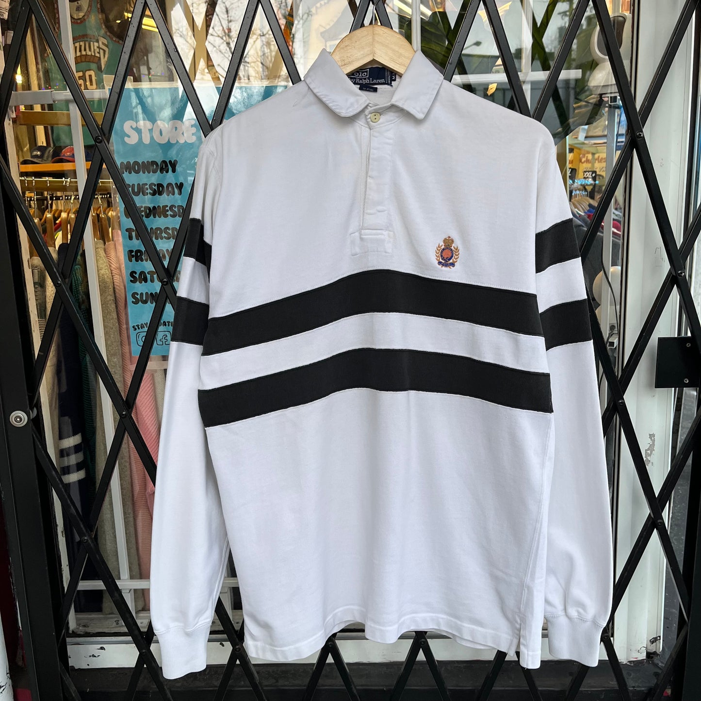 Vintage Polo Ralph Lauren Long Sleeve Rugby - Size M