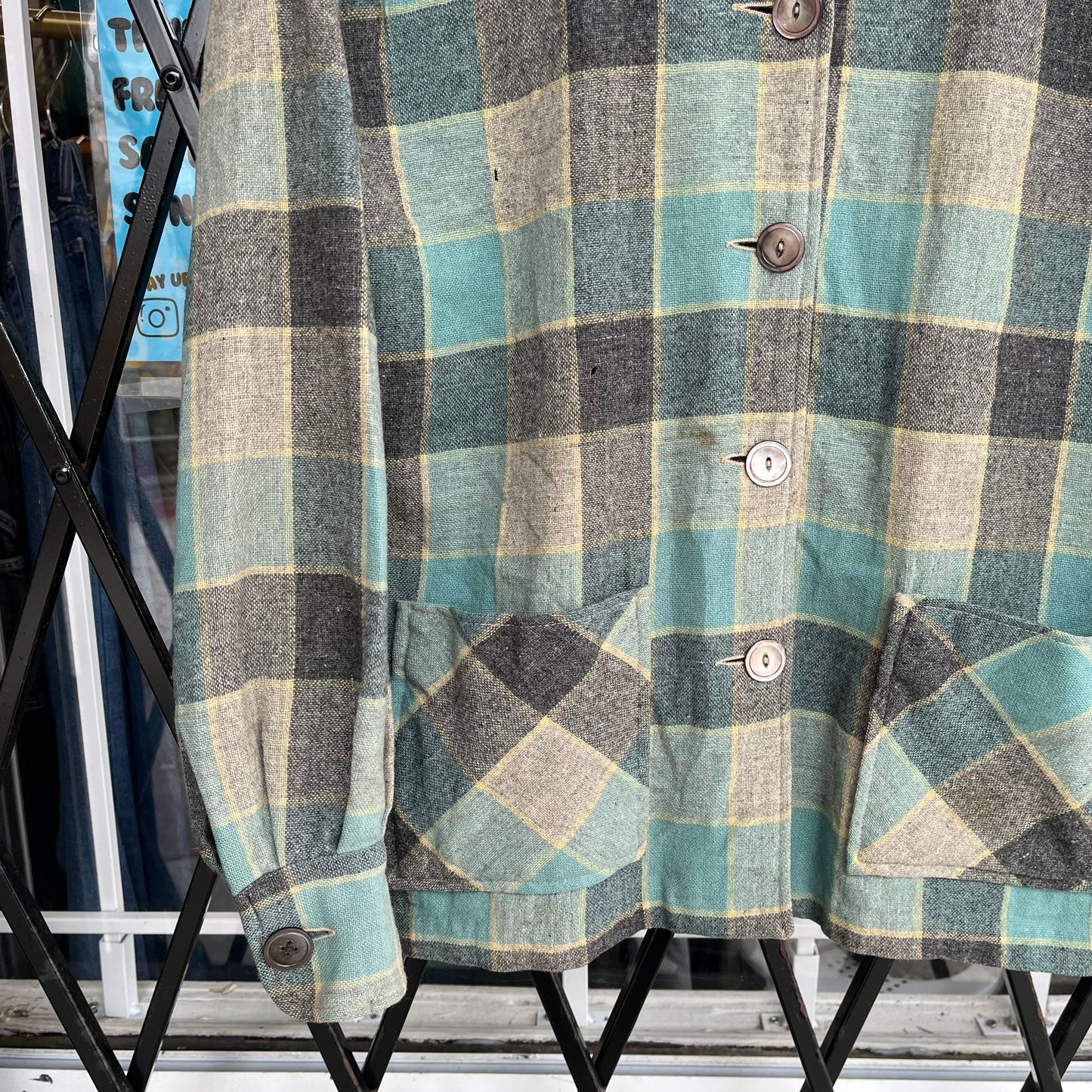 1950’s Graff Plaid Wool 49ers Jacket - Size Women’s L