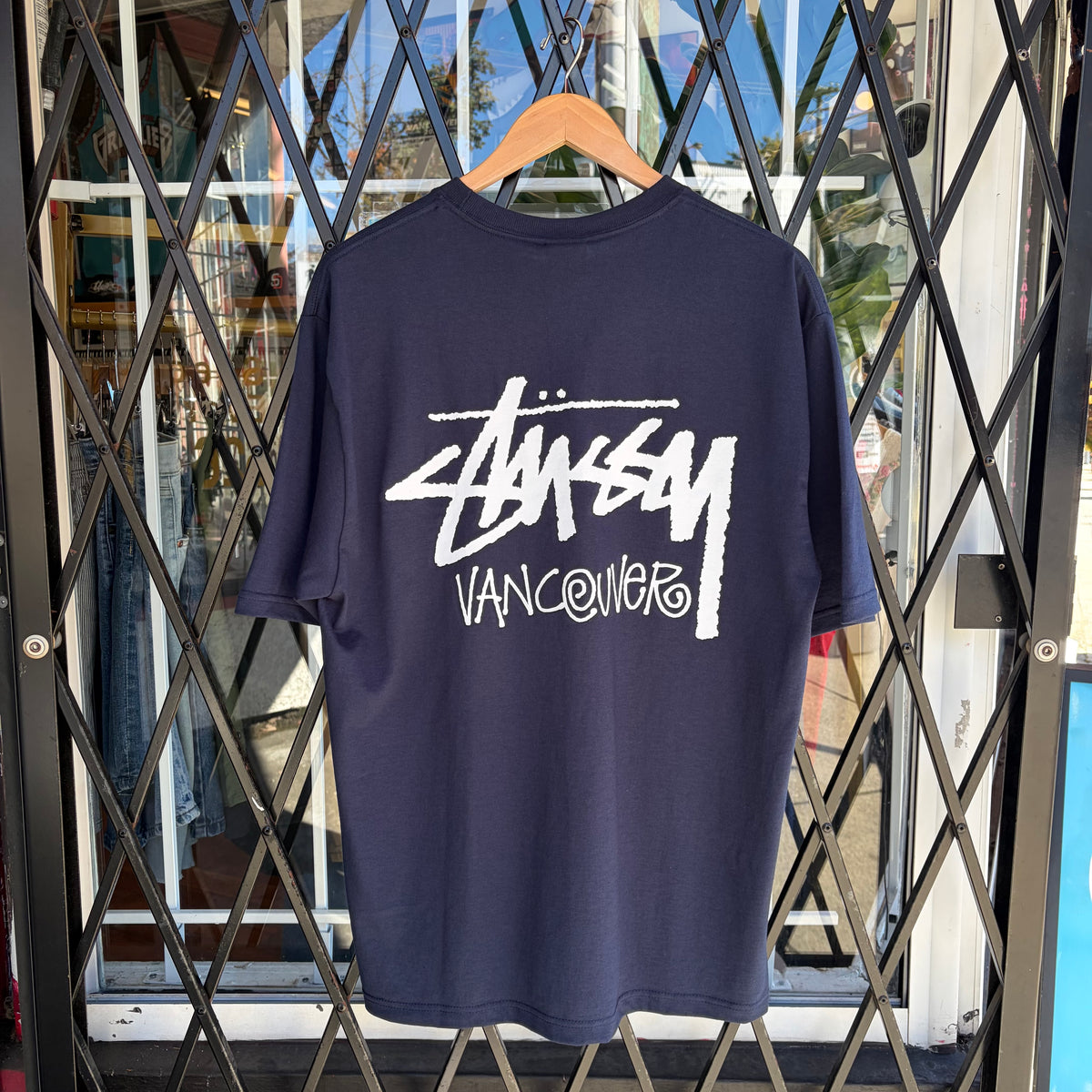 Stussy Vancouver Stock Tee Navy - Size L