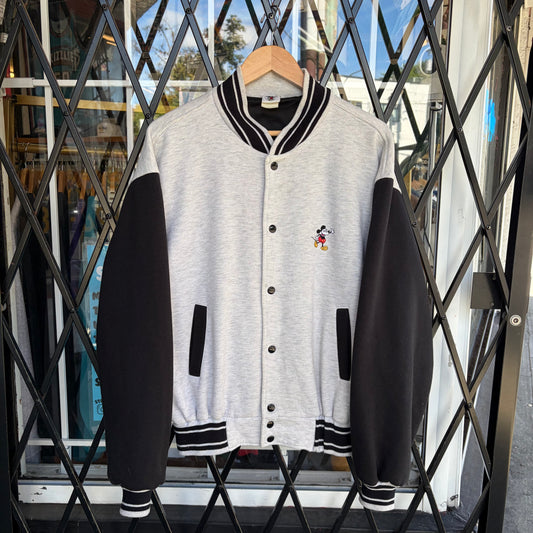 Vintage Disney Mickey Mouse Varsity Jacket - Size L