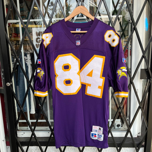 Vintage Russell Minnesota Vikings Randy Moss Authentic Stitched Jersey - Size 48 (XL)