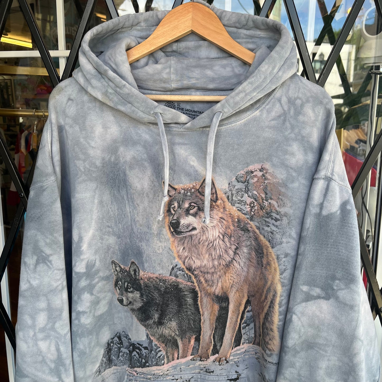 Tie Dye Wolf Hoodie - Size XXL