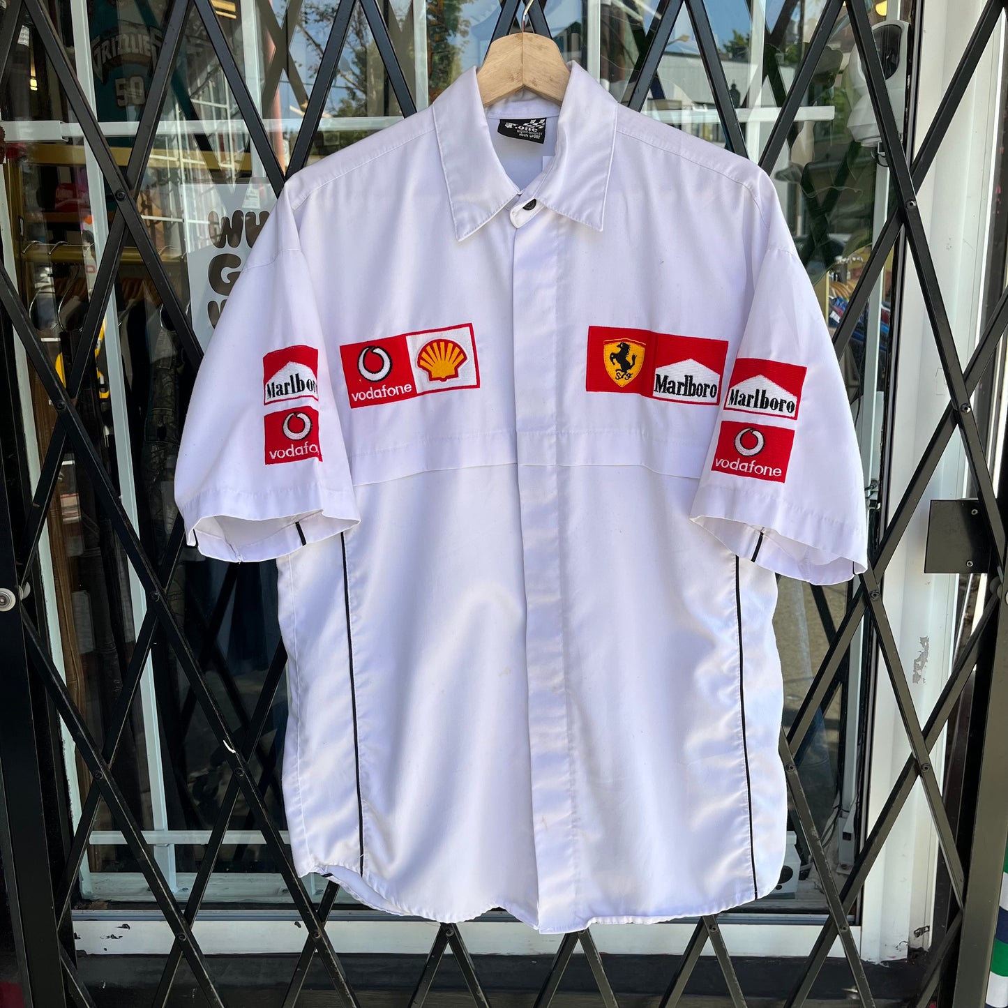 Vintage Ferrari Racing Button Up Shirt - Size L