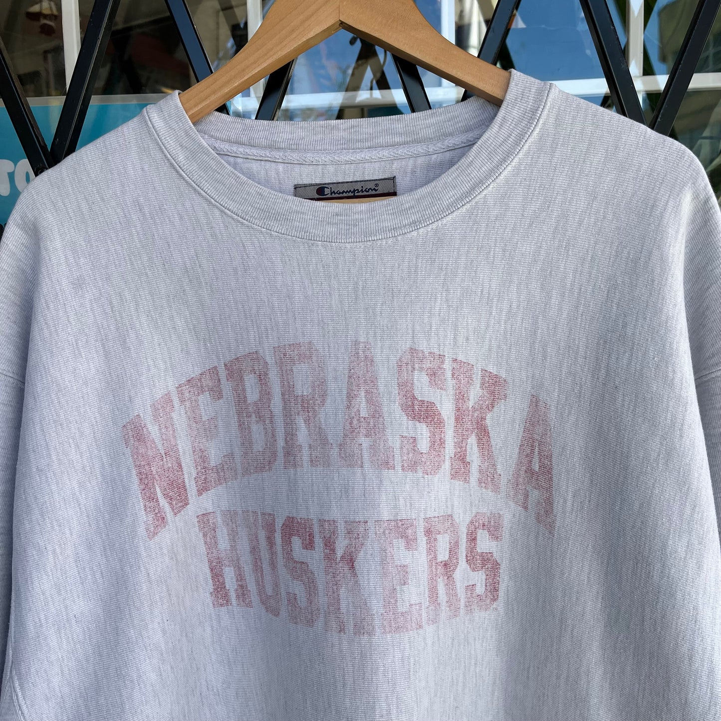 Vintage Champion Reverse Weave Nebraska Huskers Crewneck - Size XL