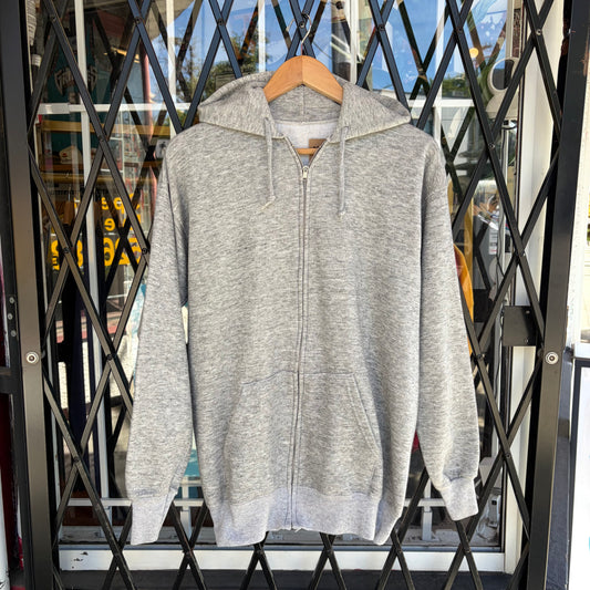 Vintage Blank Zip Up Hoodie - Size L