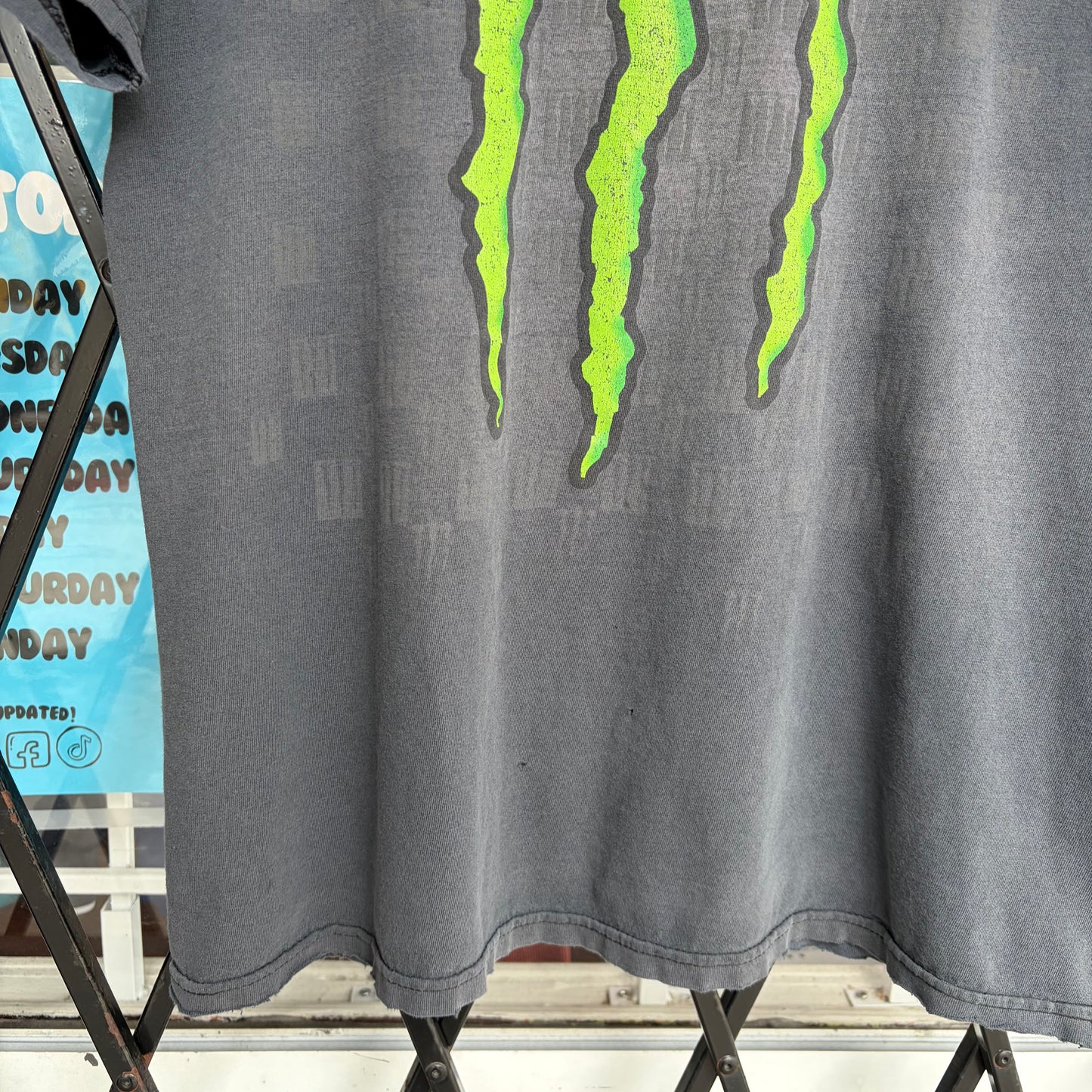 Y2K Monster Energy Tee - Size L