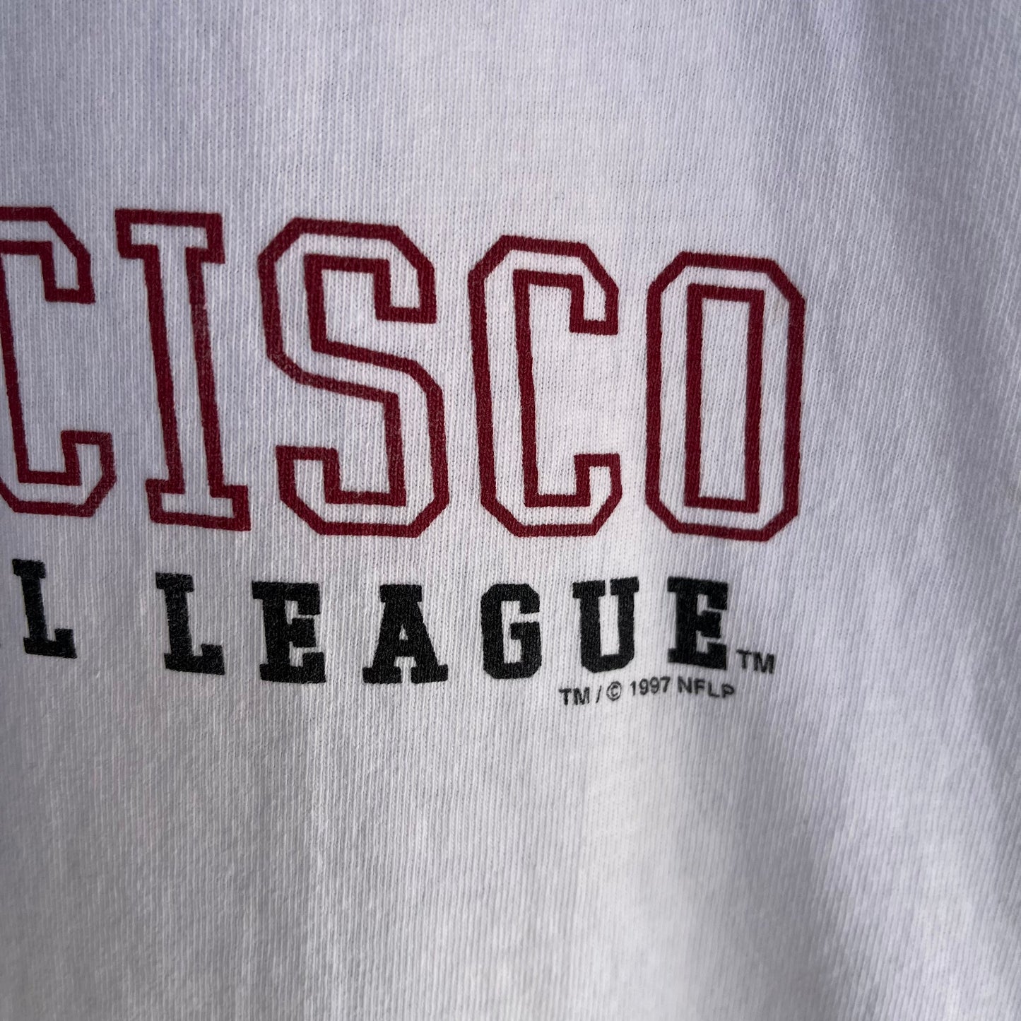 1997 San Francisco 49ers Ringer Tee - Size M