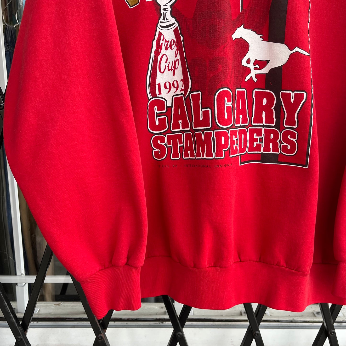 1992 Calgary Stampeders Championship Crewneck - Size XL