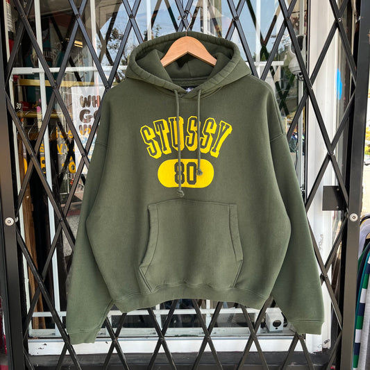 Stussy 80 Relaxed Hoodie Pine - Size S