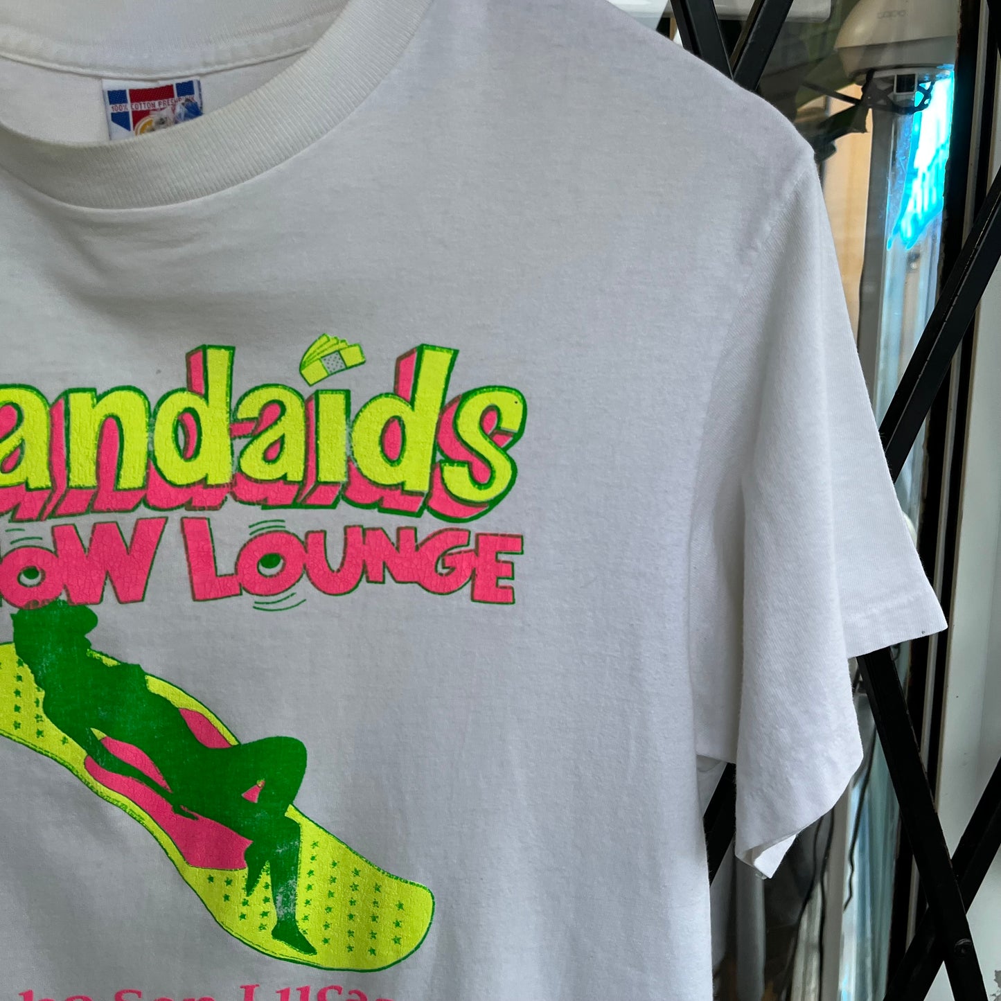 Vintage Bandaids Show Lounge Tee - Size M