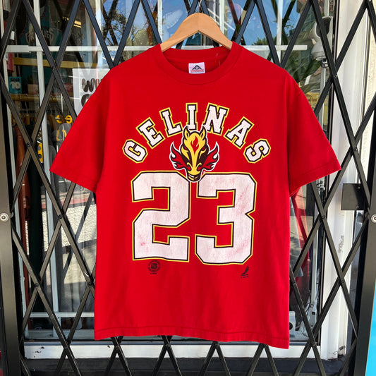 Vintage Calgary Flames Martin Gélinas Tee - Size L