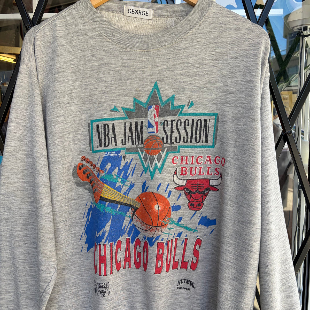 1993 NBA Jam Sessions Chicago Bulls Tour Crewneck - Size L