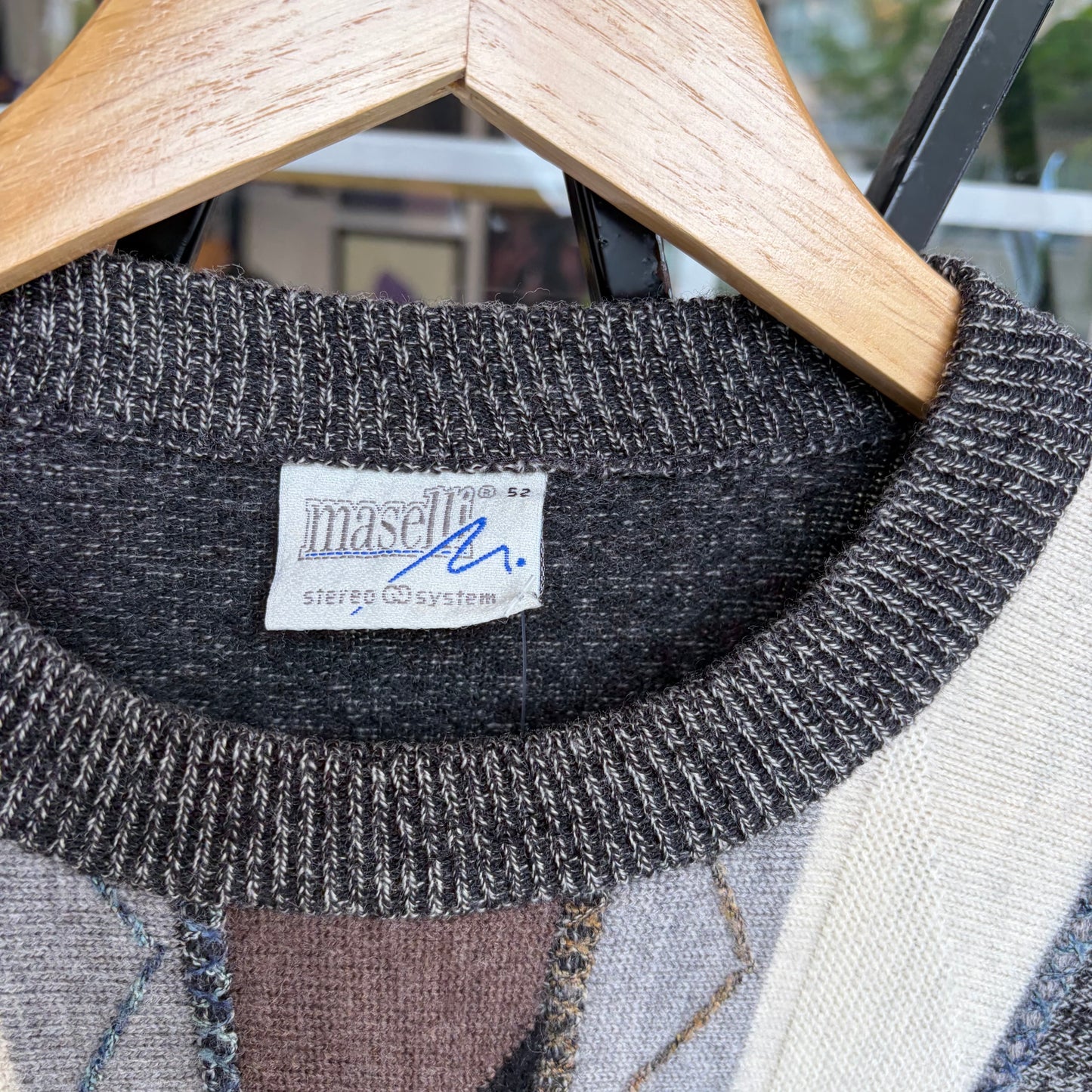 Vintage Acrylic Knit Sweater - Size M