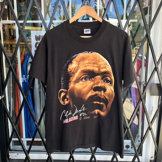 1991 Salem Big Head Clyde Drexler Tee - Size L
