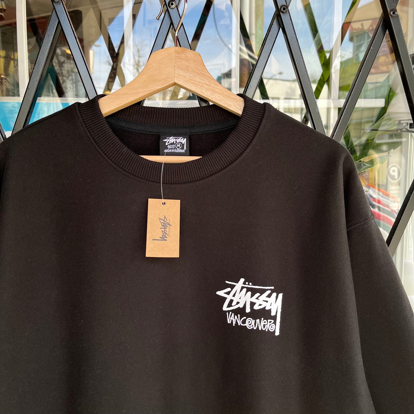 Stussy Vancouver Black Crewneck - Size M