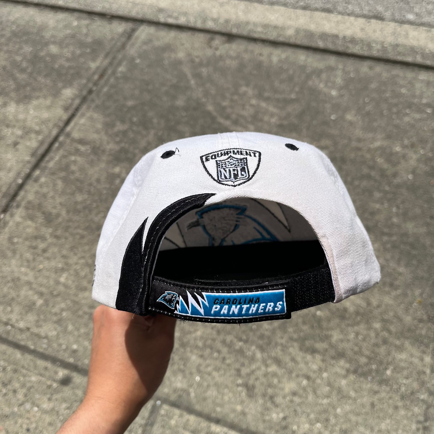 2000’s Reebok Carolina Panthers Sharktooth Velcroback Hat