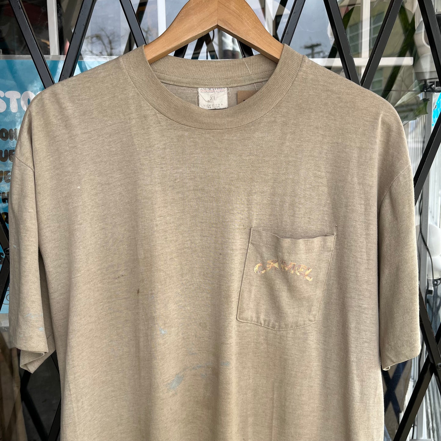 1992 Camel Cigarettes Hunter Camo Tee - Size XL