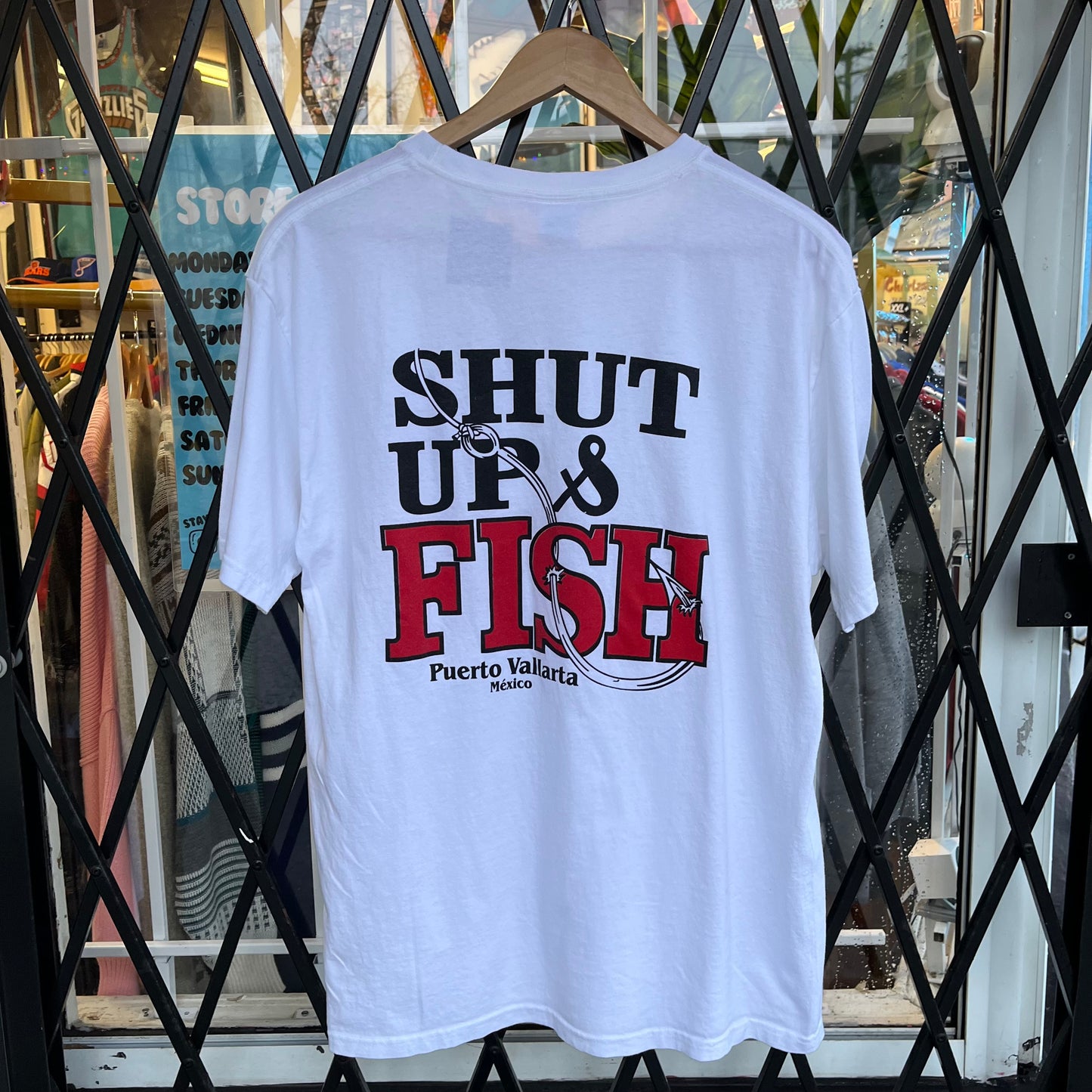 Shut Up & Fish Souvenir Tee - Size L