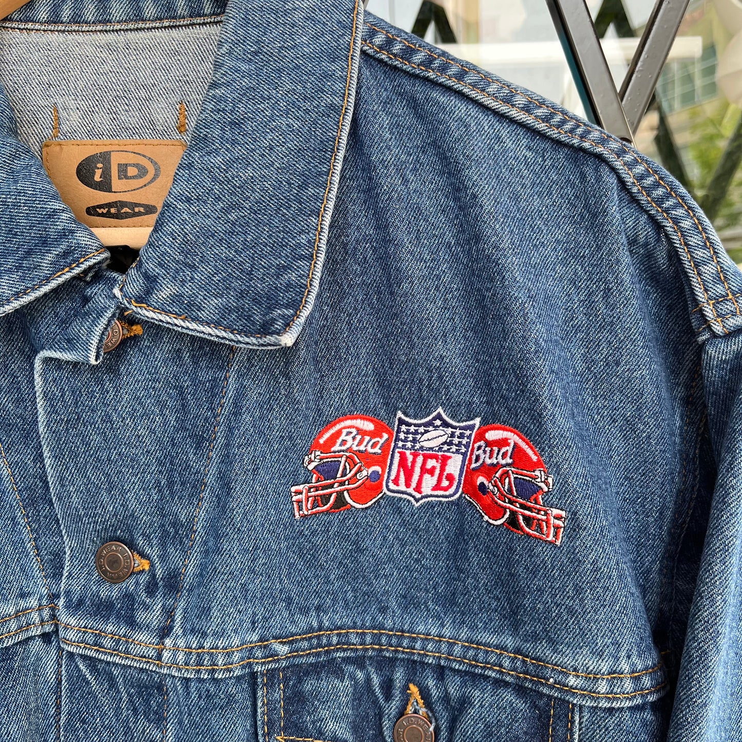 Vintage Budweiser NFL Denim Jacket - Size L