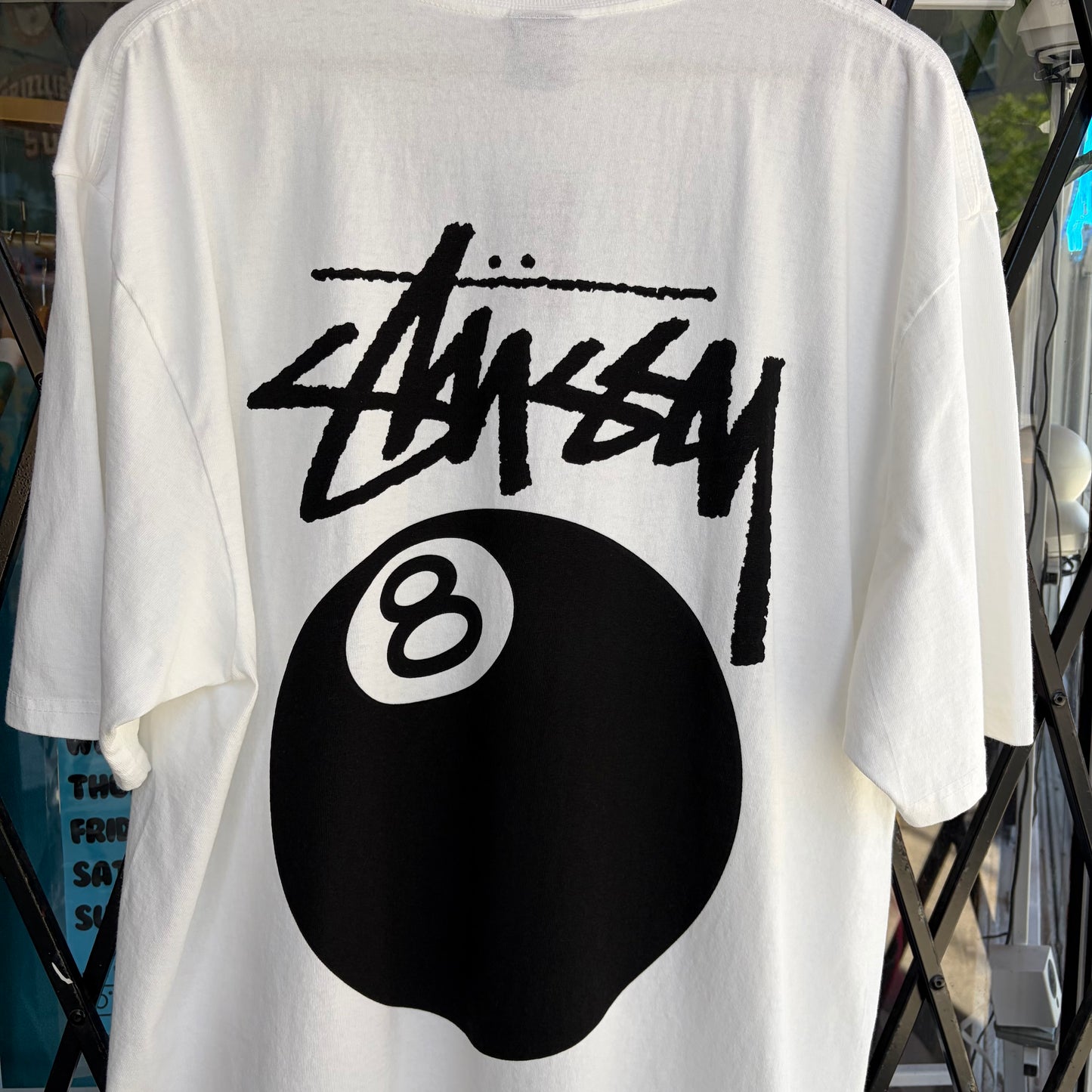 Stussy 8 Ball Tee Natural - Size XL