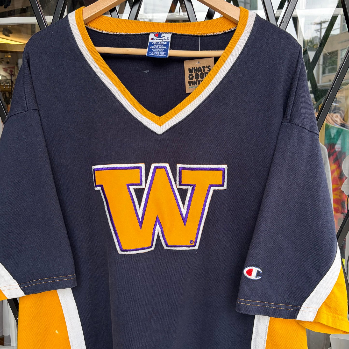 Vintage Champion Washington Huskies Shooting Shirt - Size XXL
