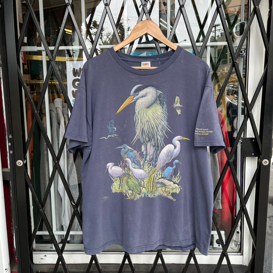 Vintage Wildlife Bird Tee - Size XL