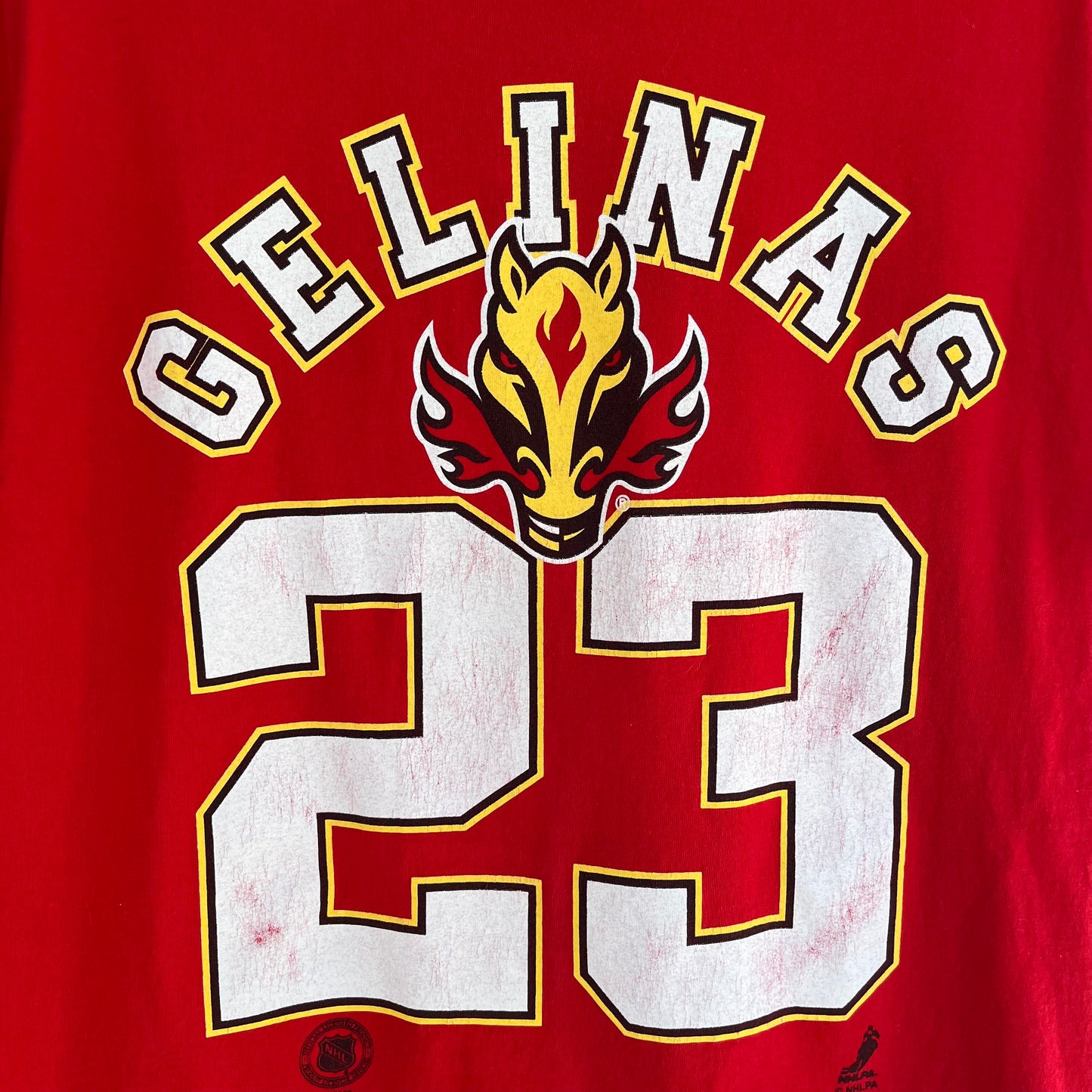 Vintage Calgary Flames Martin Gélinas Tee - Size L
