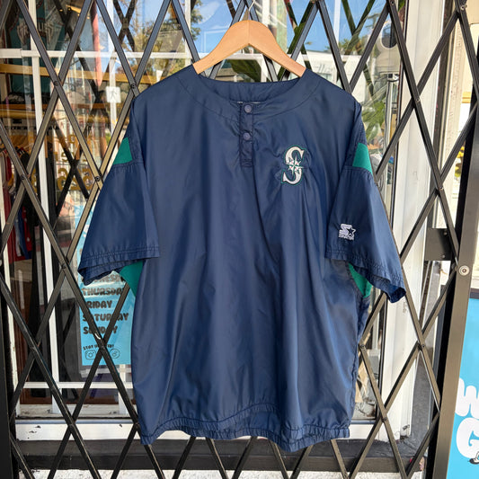 Vintage Starter Seattle Mariners Nylon Jersey - Size XL