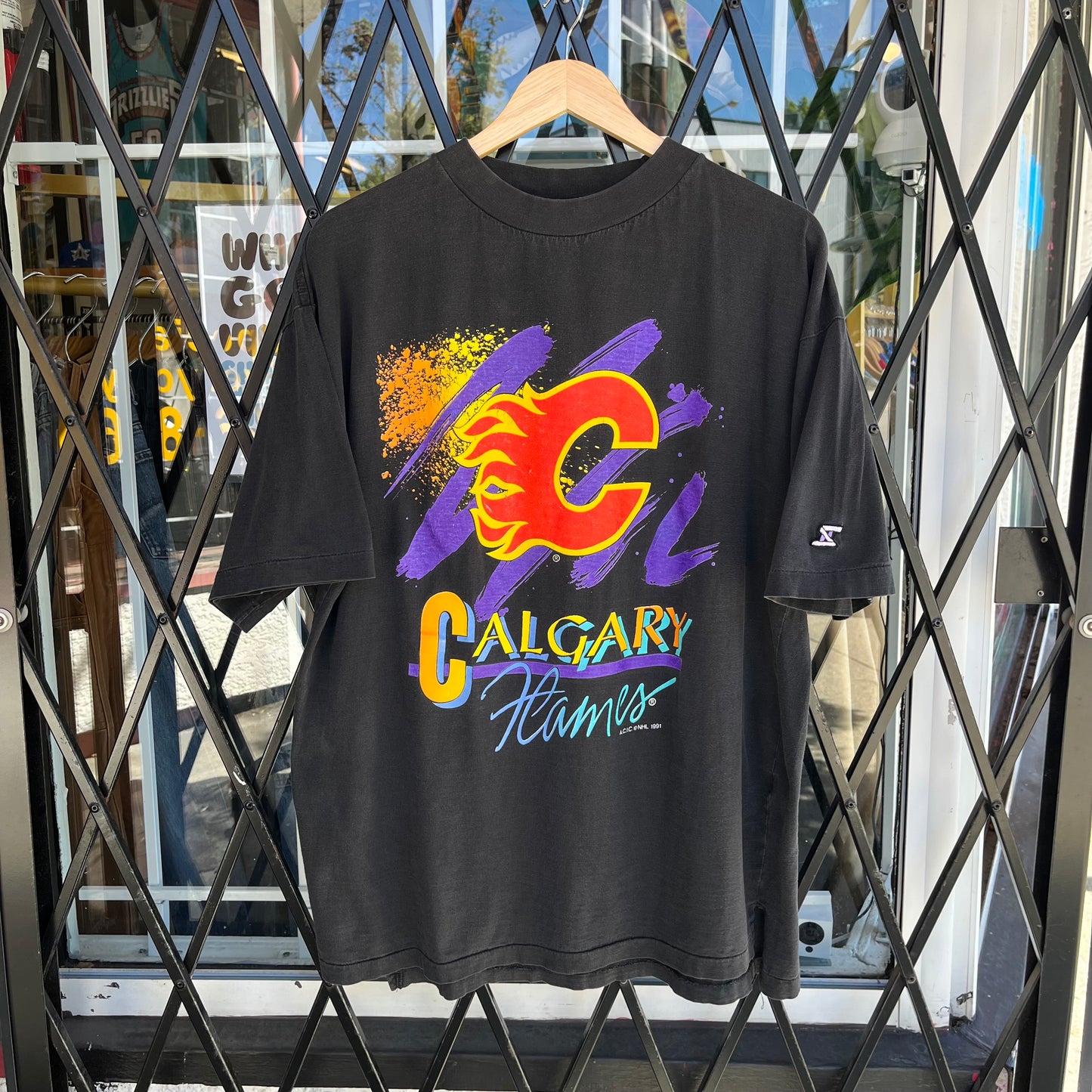 1991 Calgary Flames Tee - Size L