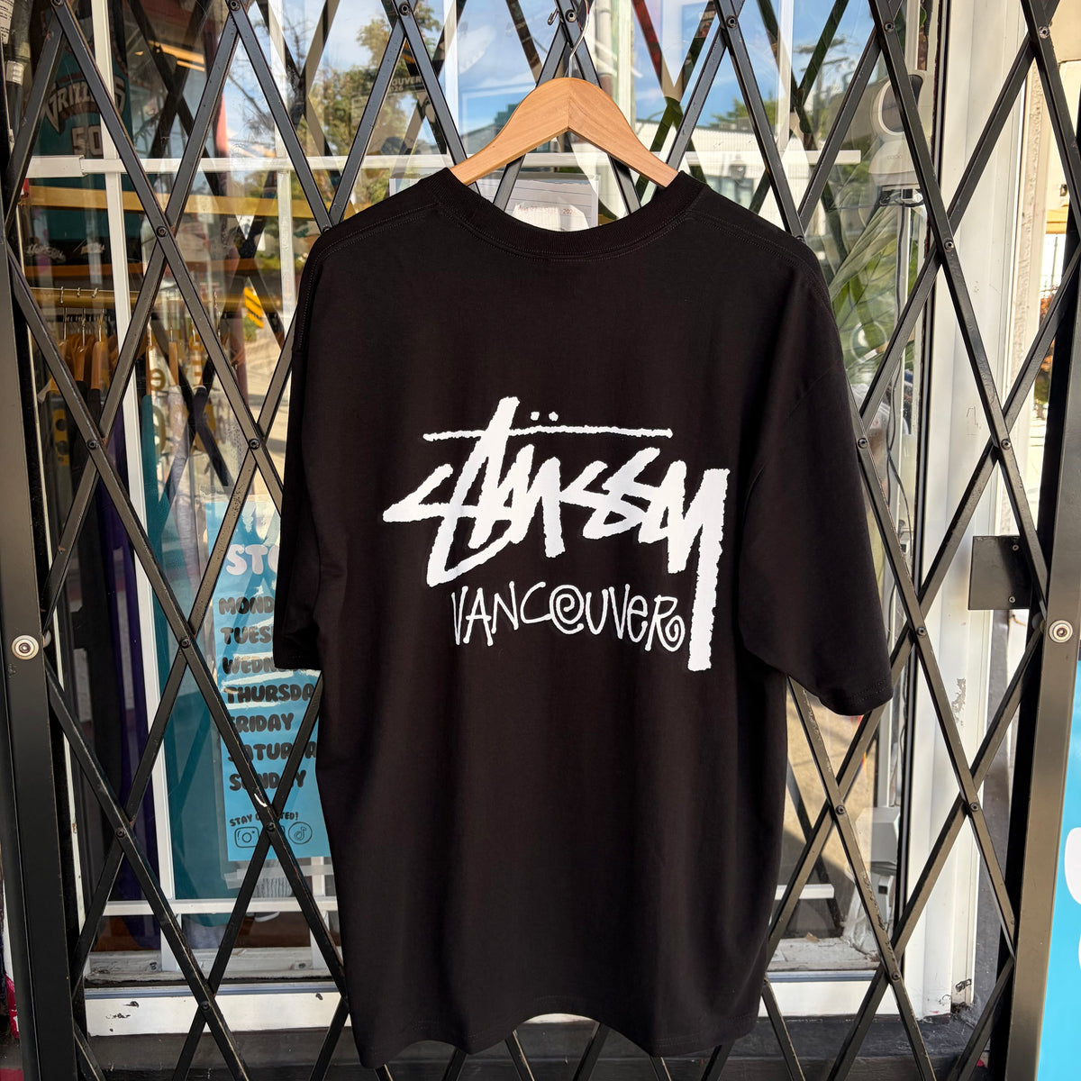 Stussy Vancouver Stock Tee Black  - Size XL