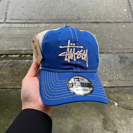 Stussy Basic Trucker Hat Blue